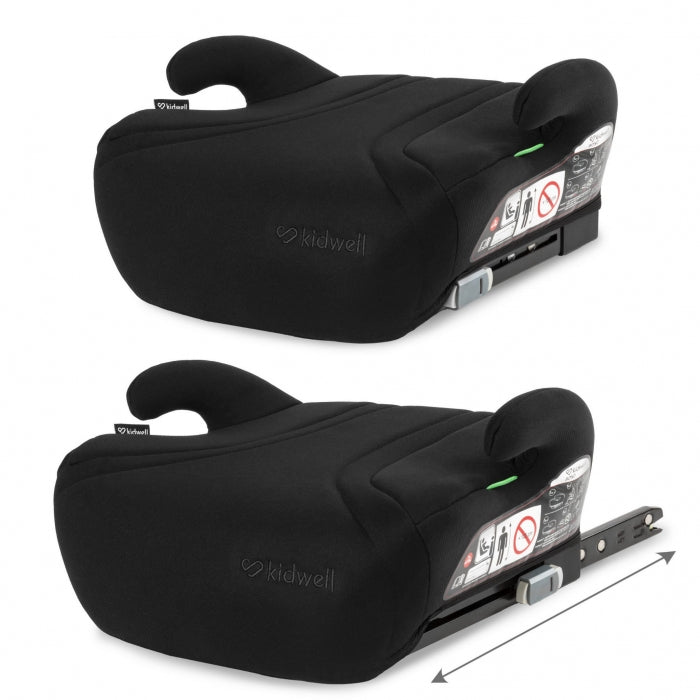 Inaltator auto cu Isofix 125-150 cm Kidwell Bono - Black