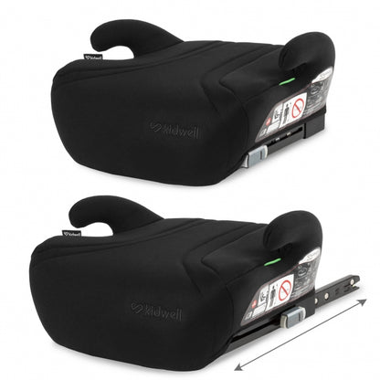 Inaltator auto cu Isofix 125-150 cm Kidwell Bono - Black