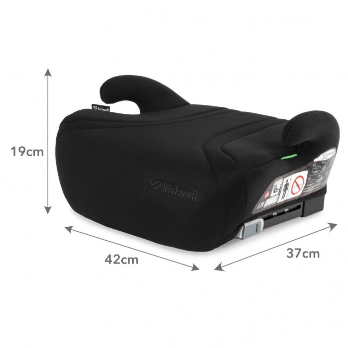 Inaltator auto cu Isofix 125-150 cm Kidwell Bono - Black