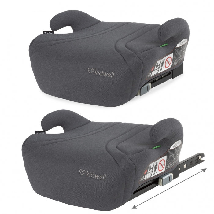 Inaltator auto cu Isofix 125-150 cm Kidwell Bono - Gray