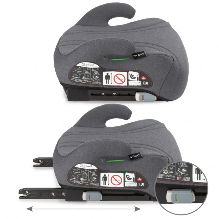 Inaltator auto cu Isofix 125-150 cm Kidwell Bono - Gray