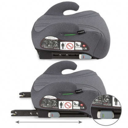 Inaltator auto cu Isofix 125-150 cm Kidwell Bono - Gray