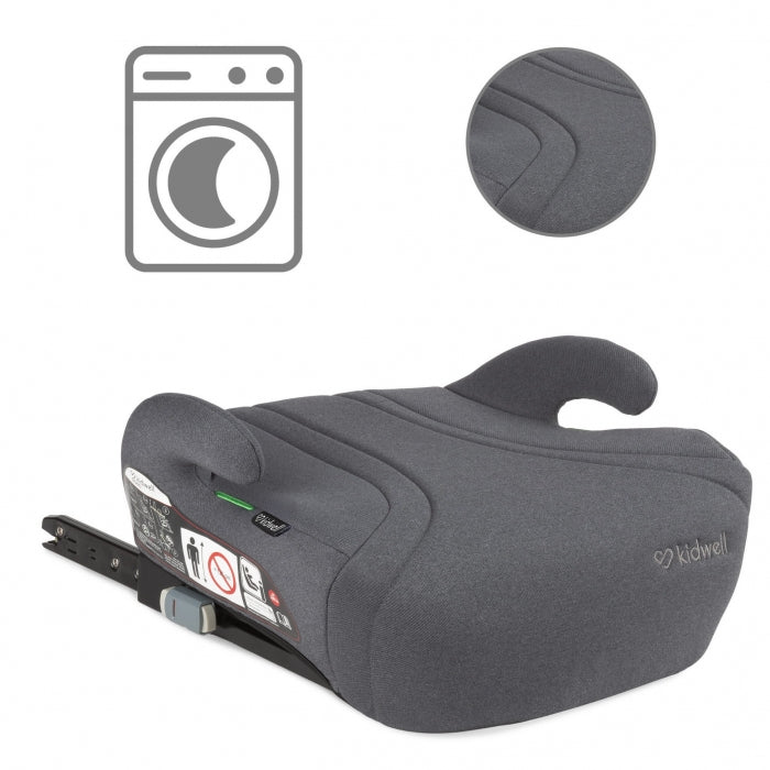 Inaltator auto cu Isofix 125-150 cm Kidwell Bono - Gray