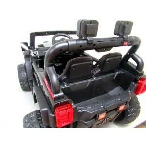 Masinuta electrica cu telecomanda Auto X16, 110x70x68 cm, varsta 1-5 ani, roti EVA, scaun din piele ECO, putere 90W, R-Sport - Negru