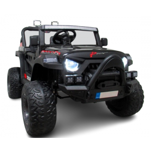 Masinuta electrica cu telecomanda Auto X16, 110x70x68 cm, varsta 1-5 ani, roti EVA, scaun din piele ECO, putere 90W, R-Sport - Negru