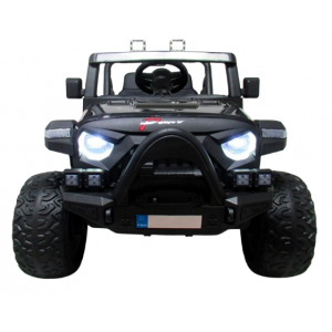 Masinuta electrica cu telecomanda Auto X16, 110x70x68 cm, varsta 1-5 ani, roti EVA, scaun din piele ECO, putere 90W, R-Sport - Negru