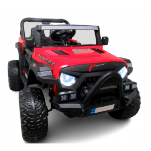 Masinuta electrica cu telecomanda Auto X16, 110x70x68 cm, varsta 1-5 ani, roti EVA, scaun din piele ECO, putere 90W, R-Sport - Rosu