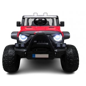 Masinuta electrica cu telecomanda Auto X16, 110x70x68 cm, varsta 1-5 ani, roti EVA, scaun din piele ECO, putere 90W, R-Sport - Rosu