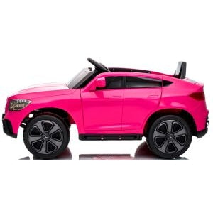 Masinuta electrica cu telecomanda 4 x 4, roti EVA, Mercedes AMG GLC COUPE, varsta 1-4.5 ani, 105x67x46 cm, putere 180W - Roz
