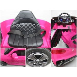 Masinuta electrica cu telecomanda 4 x 4, roti EVA, Mercedes AMG GLC COUPE, varsta 1-4.5 ani, 105x67x46 cm, putere 180W - Roz