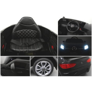 Masinuta electrica cu telecomanda 4 x 4, roti EVA, Mercedes AMG GLC COUPE, varsta 1-4.5 ani, 105x67x46 cm, putere 180W - Negru