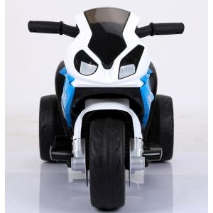 Motocicleta electrica pentru copii BMW S1000RR, 69x44x36.5 cm, varsta 1.5-4 ani, roti si scaun din plastic, putere 25W - Albastru