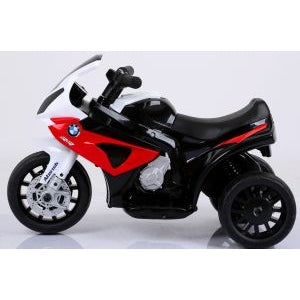 Motocicleta electrica pentru copii BMW S1000RR, 69x44x36.5 cm, varsta 1.5-4 ani, roti si scaun din plastic, putere 25W - Rosu