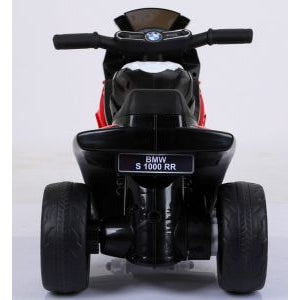 Motocicleta electrica pentru copii BMW S1000RR, 69x44x36.5 cm, varsta 1.5-4 ani, roti si scaun din plastic, putere 25W - Rosu
