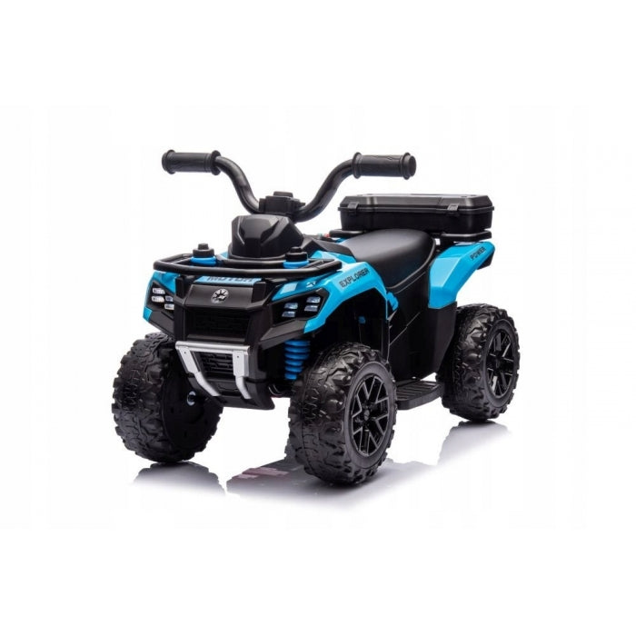 ATV electric pentru copii R-Sport J9, 70x44x40 cm, varsta 1.5-4 ani, roti si scaun din plastic, putere 25W - Albastru