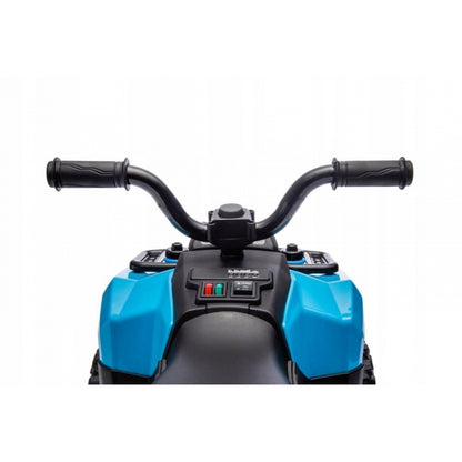 ATV electric pentru copii R-Sport J9, 70x44x40 cm, varsta 1.5-4 ani, roti si scaun din plastic, putere 25W - Albastru