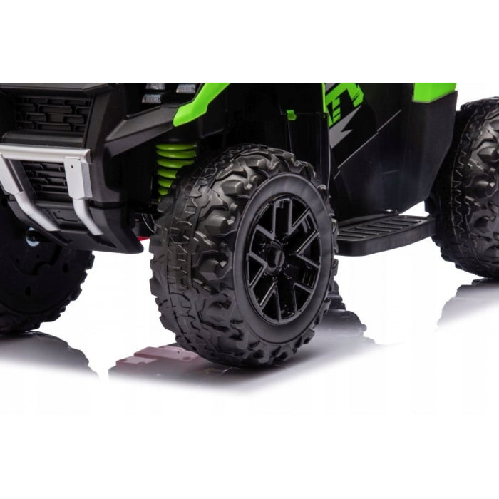 ATV electric pentru copii R-Sport J9, 70x44x40 cm, varsta 1.5-4 ani, roti si scaun din plastic, putere 25W - Verde