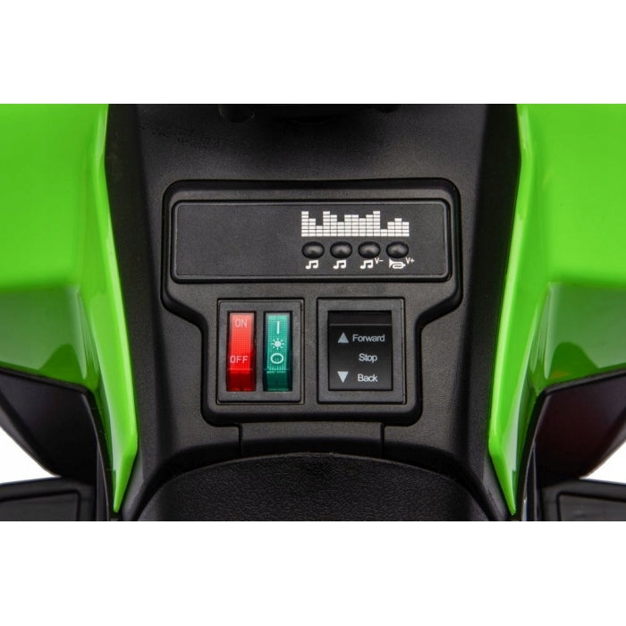 ATV electric pentru copii R-Sport J9, 70x44x40 cm, varsta 1.5-4 ani, roti si scaun din plastic, putere 25W - Verde