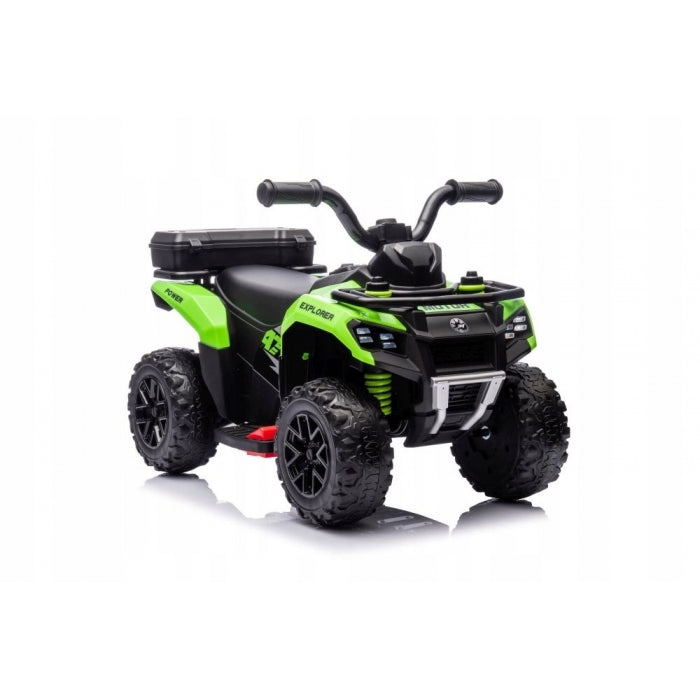 ATV electric pentru copii R-Sport J9, 70x44x40 cm, varsta 1.5-4 ani, roti si scaun din plastic, putere 25W - Verde