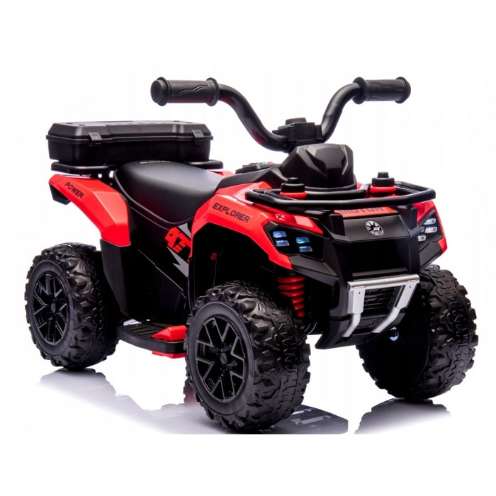 ATV electric pentru copii R-Sport J9, 70x44x40 cm, varsta 1.5-4 ani, roti si scaun din plastic, putere 25W - Rosu