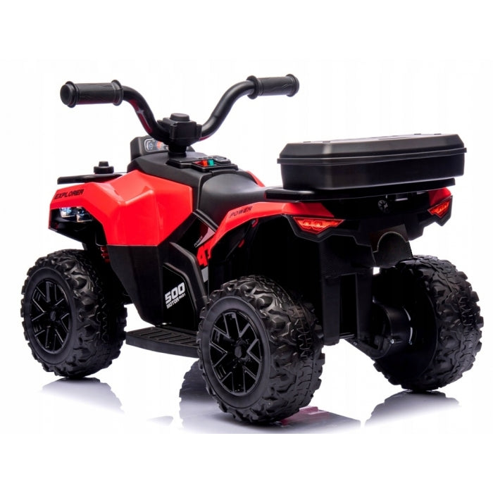 ATV electric pentru copii R-Sport J9, 70x44x40 cm, varsta 1.5-4 ani, roti si scaun din plastic, putere 25W - Rosu