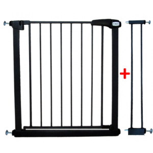 Poarta de siguranta din metal 79-94 cm R-Sport S1 - Negru