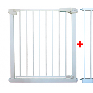 Poarta de siguranta din metal 79-94 cm R-Sport S1 - Alb