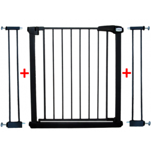 Poarta de siguranta din metal 79-105 cm R-Sport S2 - Negru