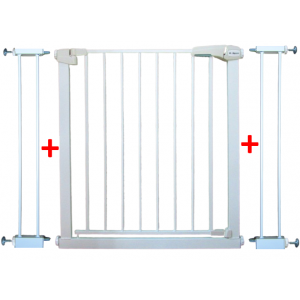 Poarta de siguranta din metal 79-105 cm R-Sport S2 - Alb