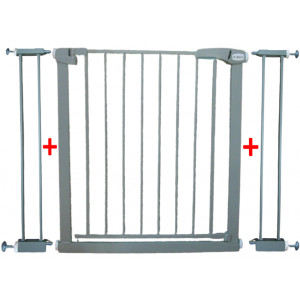 Poarta de siguranta din metal 79-105 cm R-Sport S2 - Gri