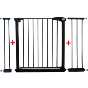 Poarta de siguranta din metal 79-115 cm R-Sport S3 - Negru