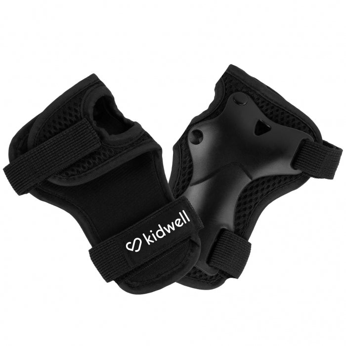 Set de protectie pentru copii, cotiere si genunchiere, marimea M, Kidwell TRIX - Black