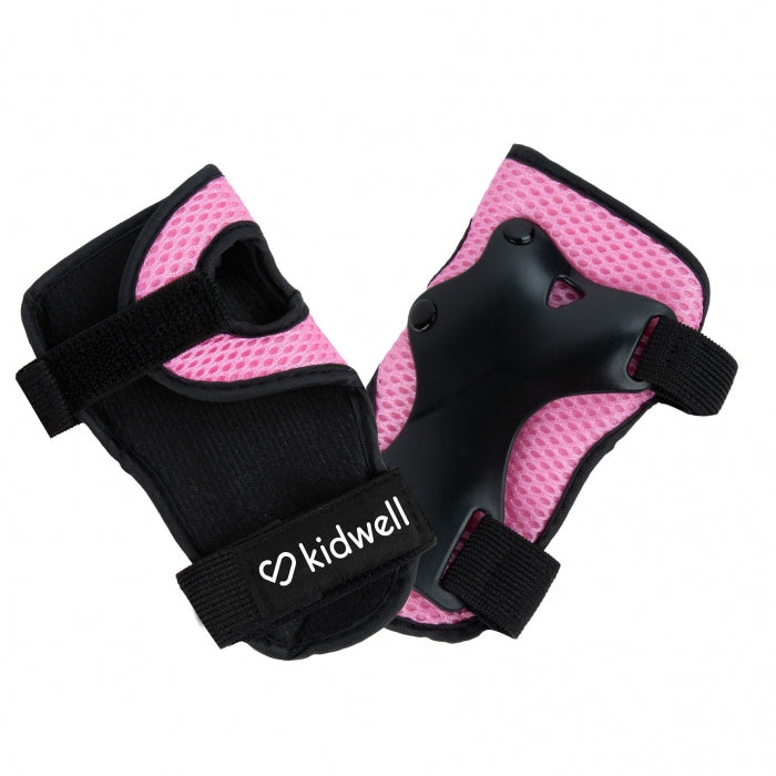 Set de protectie pentru copii, cotiere si genunchiere, marimea M, Kidwell TRIX - Pink