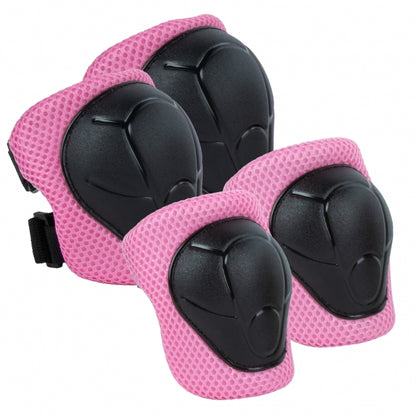 Set de protectie pentru copii, cotiere si genunchiere, marimea S, Kidwell TRIX - Pink