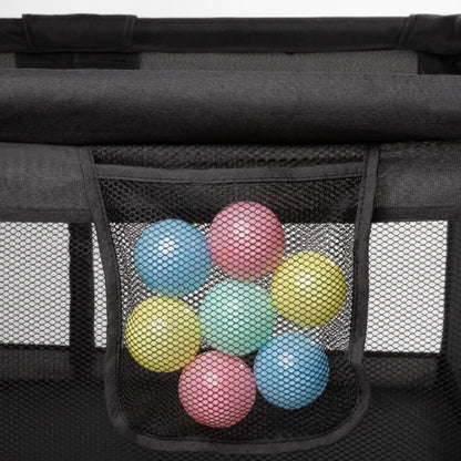 Tarc de joaca pentru copii 180 x 200 cm Kidwell FANKO - Negru