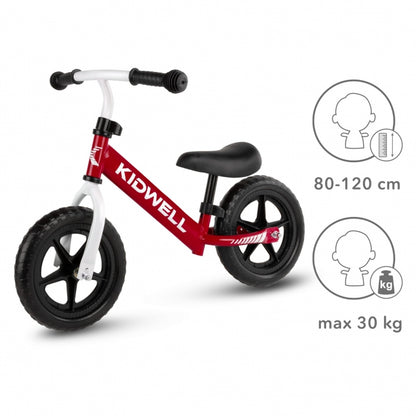 Bicicleta fara pedale Kidwell REBEL Red