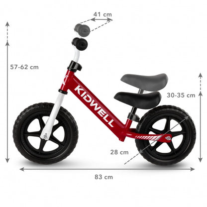 Bicicleta fara pedale Kidwell REBEL Red