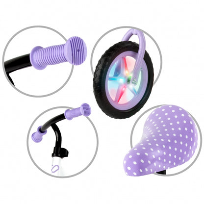 Bicicleta fara pedale cu LED Kidwell REBEL - Dots