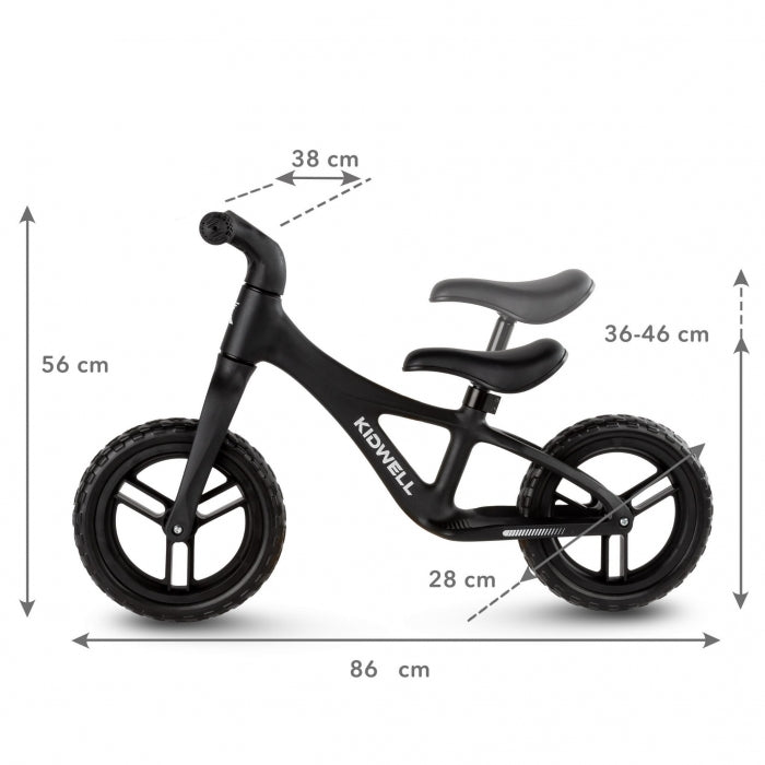 Bicicleta fara pedale Kidwell JOGO - Black