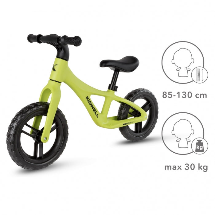 Bicicleta fara pedale Kidwell JOGO - Lime
