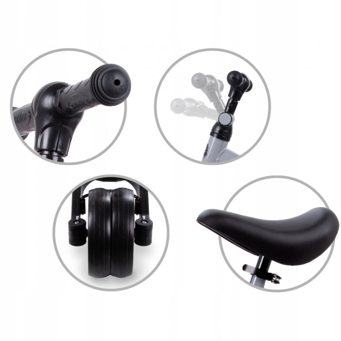 Tricicleta cu pedale 3 in 1 Kidwell Pico Cool Gray