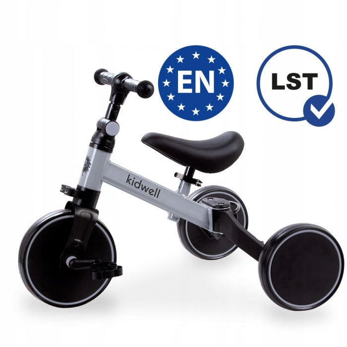 Tricicleta cu pedale 3 in 1 Kidwell Pico Cool Gray