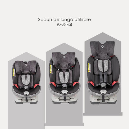 Scaun auto cu Isofix grupa 0-36 kg Coccolle Cressida Raven Gray