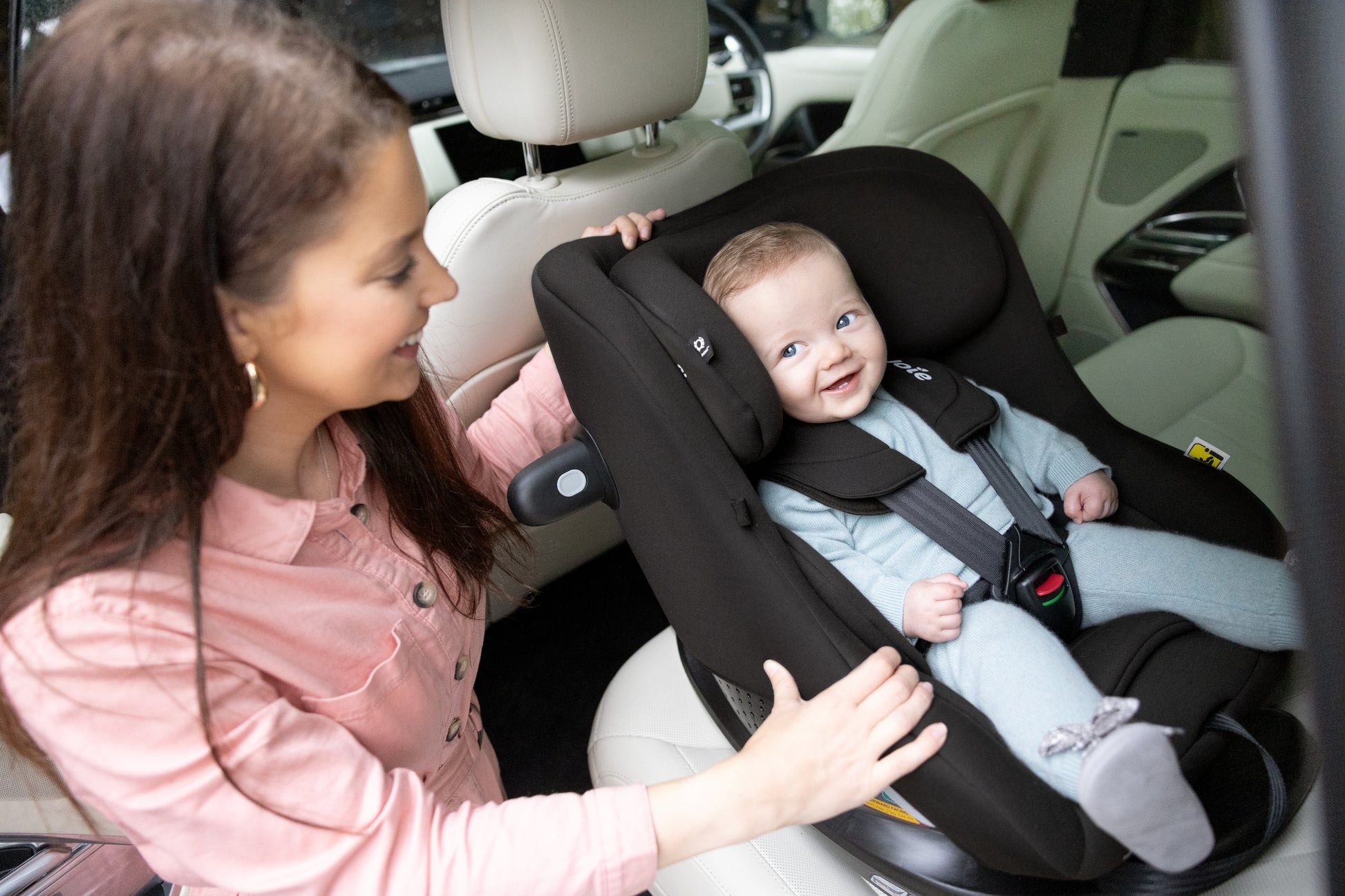 Joie - Scaun auto i-Pivot 360° Dark Slate, 40-105 cm, certificat R129 si testat ADAC