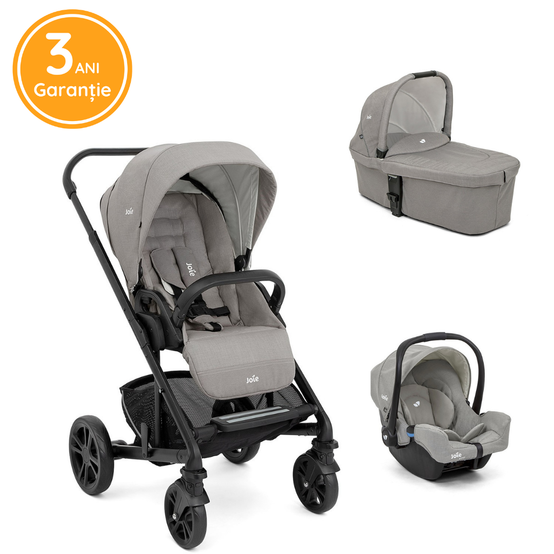 Joie – Carucior multifunctional 3 in 1 Chrome Pebble