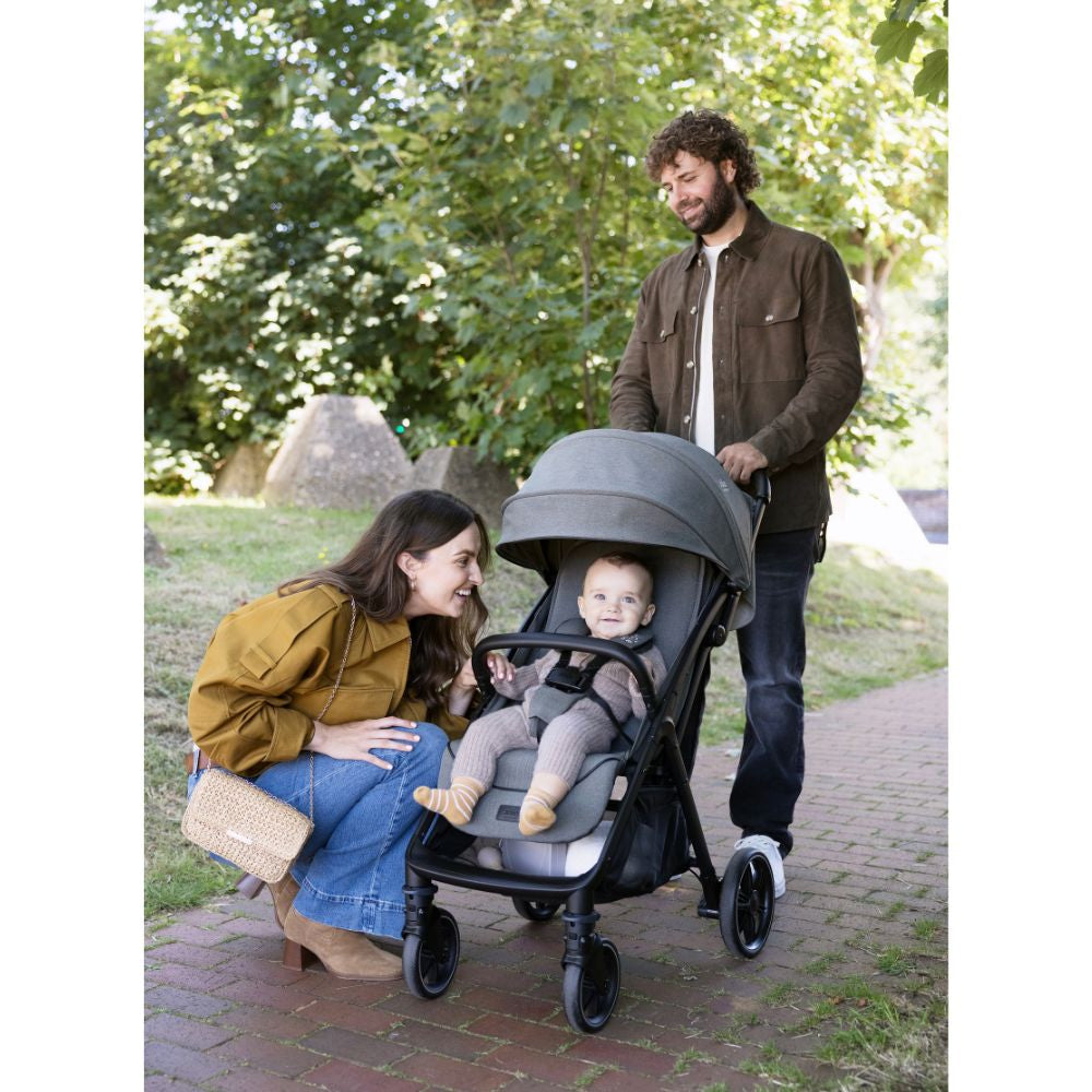 Joie - Carucior ultracompact Parcel LX, nastere - 22 kg, Signature Sandstone