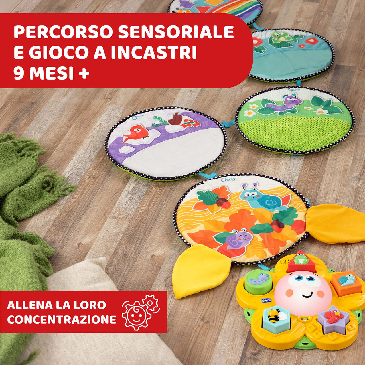 Jucarie Chicco centru de activitati electronic Cele 4 anotimpuri, 9luni+