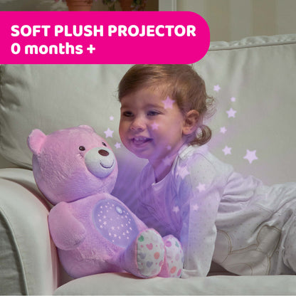 Jucarie cu proiectie Chicco Ursuletul bebelus, roz, 0luni+
