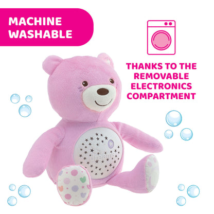Jucarie cu proiectie Chicco Ursuletul bebelus, roz, 0luni+