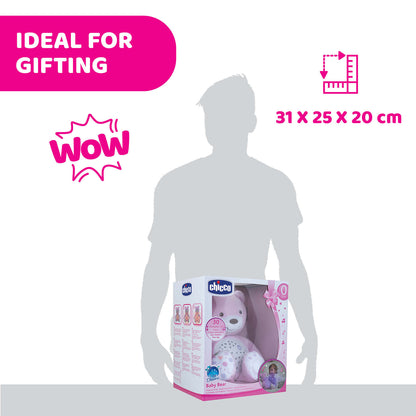 Jucarie cu proiectie Chicco Ursuletul bebelus, roz, 0luni+